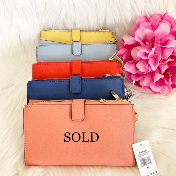 Michael Kors Jet Set Double Zip Wristlet /Wallet - Picture 3 of 6